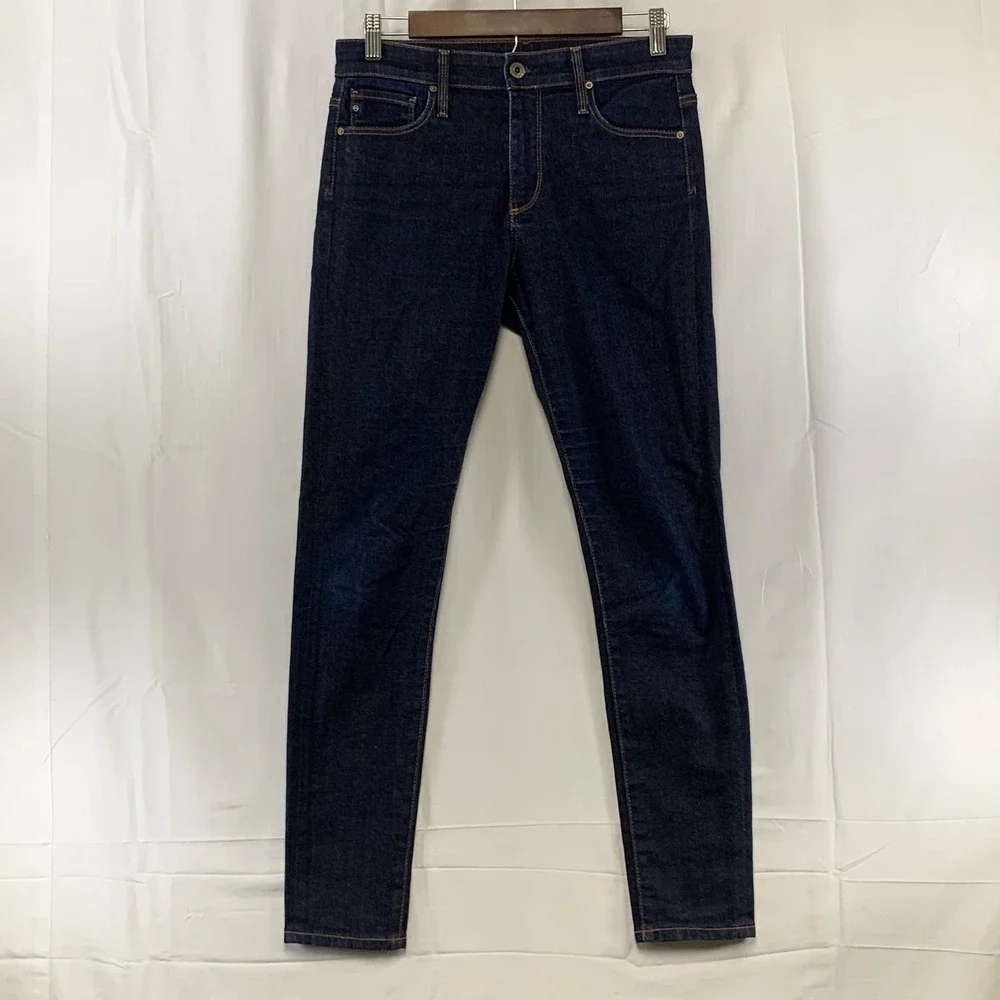 AG Adriano Goldschmied The Farrah Skinny Ankle Jeans Womens 27R Blue High Rise